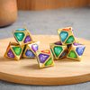 Genshin Impact Genius Invokation TCG Elemental Dice Game Props Accessories Collection Toys (8 pcs)
