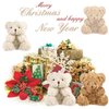 10 Pieces Plush Mini Teddy Bear 4 Inch Stuffed Animals Tiny Soft Bear Doll for Graduation Birthday Wedding Baby Shower Decorations Party Favors DIY Keychain Bag Decor(5Brown,5Apricot)