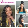 Youngther 22 inch New Faux Locs Crochet Hair 6 Packs Most Natural New Soft Locs Crochet Hair Curly Wavy Synthetic Hair Hair Extensions (22inch-1B#)