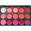 Pure Vie® Professional Matte 15 Colors Non-Sticky Lip Gloss Palette Lipgloss Makeup Kit Cosmetic Contouring Palette