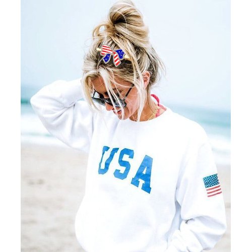 American Flag Hair Clips 4th of July Patriotic Hairpin for Women Rhinestone Heart Star Hair Barrettes Independence Day Hair Accessory Gifts