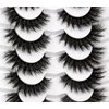 Pooplunch False Eyelashes Fluffy Cat Eye Lashes Wispy Dramatic Fake Eyelashes 8D Volume Faux Mink Lashs 7 Pairs Pack