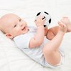 June Garden 2.5" My First Soccer Ball - Plush Baby Rattle Toy - Safe Soft Sports Toy for Infants Boys and Girls