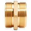 Brass Fire Hose Adapter Male x Male - 2 1/2" NH to 2 1/2" NH
