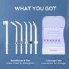 Hwxtoxy Replacement Tips for Waterpik Water Flosser, Waterpik Replacement Heads, Storage Case & AquaFlosser 6 Tips (Aquaflosser 6 Tips)