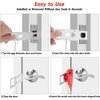 Portable Door Lock for Travel, Door Lock Self-Defense Security Device for Home, Apartment, Hotel, Living Motel, School Dorm, House