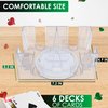 Canasta Card Holder for Playing Cards - 6 Deck Playing Card Tray Plastic Playing Card Holder Tray Playing Card Deck Holder Revolving Card Holders for Playing Cards - Valentines Gift Card Game Holder