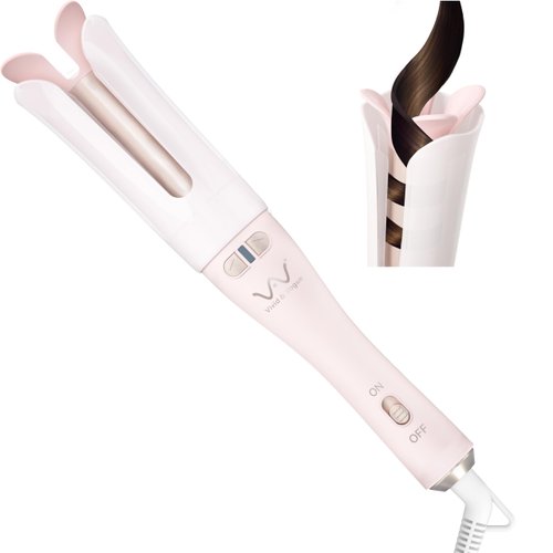 Automatic Curling Iron, Professional 1.25'' Rotating Hair Curler, Anti-Tangle and Fast Heat Up, Easy for Big Curl Hair Styling Gift for Women Christmas