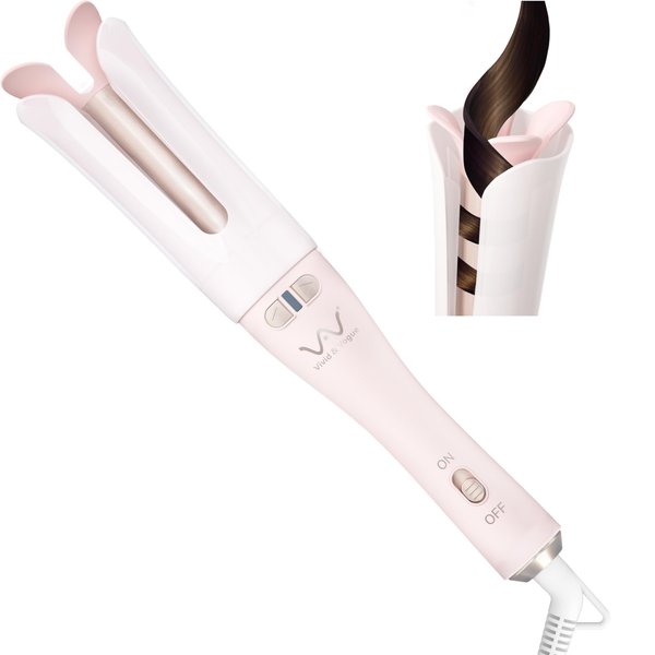 Automatic Curling Iron, Professional 1.25'' Rotating Hair Curler, Anti-Tangle and Fast Heat Up, Easy for Big Curl Hair Styling Gift for Women Christmas