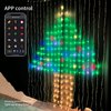 Avatar Controls Curtain Lights Year Round Lights, Programmable & Music-Sync Animated LED Curtain String Lights, 400 LED 6.2ft RGB Fairy Light APP Remote Control for Bedroom Wall Backdrop Yard Decor