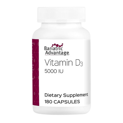 Bariatric Advantage Vitamin D3 5,000 IU - Bariatric Vitamin D - Water-Miscible - Bone Strength Su...