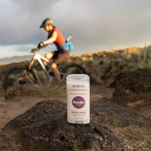 HUMBLE BRANDS Aluminum-Free Deodorant, Vegan and Cruelty- free, Formulated for Sensitive Skin, Sensitive Mountain Lavender Deodorant Full & Travel Pack
