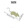 Hocai 10 Pieces Glow in The Dark Fake Rat Night Light Illusion Luminous Realistic Plastic Fake Mouse Fake Mice Spooky Rats for Halloween Trick Toys Decoration Supplies (Green)