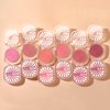 TINTARK Cheeky Blush Compact for Face Cheeks, Talc Free Blusher Palette, Matte Powder Makeup, Natural Healthy, Mauve Pink Magenta Peach Red, Vegan Cruelty Free