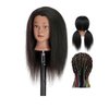 Mannequin Head Human Hair Mannequin Head with Hair 100% Real Hair Manikin Head Doll Head for Hair Styling Hair Mannequin Head with Free Table Mannequin Head Stand (Black mannequin head, 16 inch)