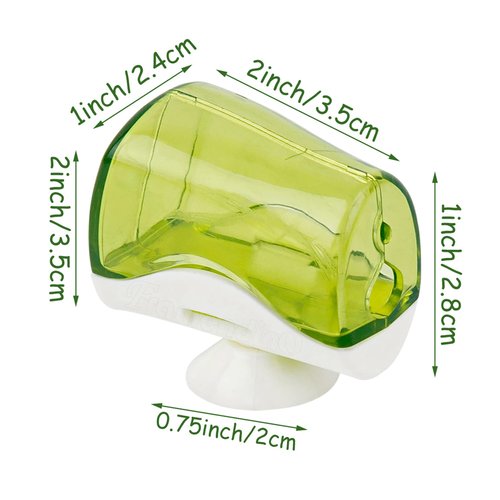 Framendino, 6 Pack Toothbrush Head Covers with Suction Cup Toothbrush Protective Case Great Toothbrush Cover Holder for Home Travel Outdoor Camping