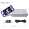 RG351P Handheld Game Console, Retro Game Console Open Linux Tony System RK3326 Chip 64G TF Card 2500 Classic Games 3.5 Inch IPS Screen 3500mAh Battery (Purple)