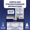 Water Purifier Tablets –Water Purification Tablets for Emergency Water - Hiking, Camping, Survival, Emergency – Drinking Water Filtration System Survival Tabs - Purificador De Agua - 100 Tablets - 4G