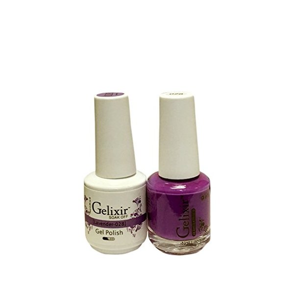 Gelixir matching color & nail lacquer Lavender -028