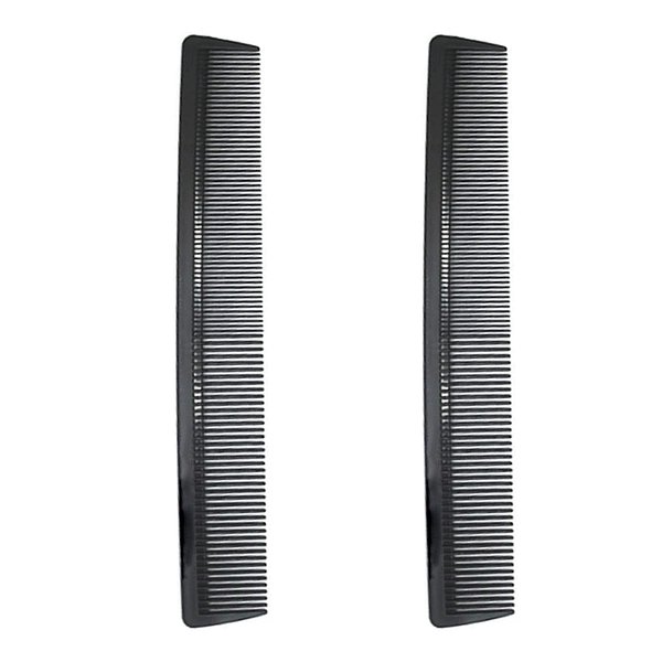 Avenoir Carbon Fiber Cutting Comb - Professional 8.3" Anti-Static Heat Resistant Fine and Wide Tooth Comb for All Hair Types, 2 Pack