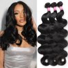 DMKEEP 12A Human Hair Bundles 18 20 22 Inch Body Wave Bundles Human Hair 100% Unprocessed Brazilian Raw Virgin Hair 3 Bundles Quick Weave Bundles Real Human Hair Extensions Natural Color