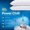 Serta Power Chill Cooling Pillow Protectors, Stain Resistant and Zippered Pillow Protector, Protects Pillow from Dust and Dirt (2 Pack), King, White