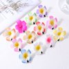 10Pcs Colorful Hawaii Plumeria Flower Clips Hawaiian Flower Hair Barrettes Beach Party Hair Clips Artificial Tropical Flower Hairpins for Wedding, Hair Accessories (7cm)