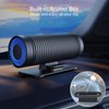 QUEENTY Car Air Purifier, Small Air Purifier for Car Bedroom Pet, HEPA Mini Air Purifier with 3 Stages Air Purification, Dual Fan, Desktop Air Purifier for Removing Dust Pet Dander (Black)