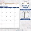 Calendar 2024-2025 - Wall Calendar Runs April 2024 to June 2025-15 Months Calendar Planner with Thick Paper for Planning and Organizing for Home or Office, Blue Hanging Calendar, 8.5 x 11 Inches