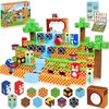 ToyUnited Magnetic Blocks, 100PCS Magnetic Building Blocks, STEM Building Game Montessori Sensory Toys for Kids Boys Girls Ages 3 4 5 6 7 8 9 10 Christmas Birthday Gifts