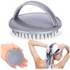 Purple Shampoo Brush, Hair Brush with Massager, Scalp Exfoliator, Plastic/Rubber for Shower or Bath, Thick Thin Hair, Curly Straight, Deep Clean, Use Conditioner Also,One Size Hair Brushes