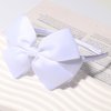 Totelux White Hair Bow Headband for Girls Big Bowknot Hair Band Grosgrain Ribbon Hair Accessories for Women Birthday Wedding Party Supplies