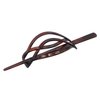 Parcelona French Twist Tortoise Shell Brown Chignon Ponytail Holder Hair Slider Pin Thru Hair Barrette with Stick For Women and Girls