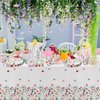 HIPVVILD Floral Party Decorations Tableware, Wildflower Party Supplies, Plate, Cup, Napkin, Tablecloth, Cutlery, Spring Summer Flower Party Decorations For Birthday Baby Shower Tea Party | Serve 24