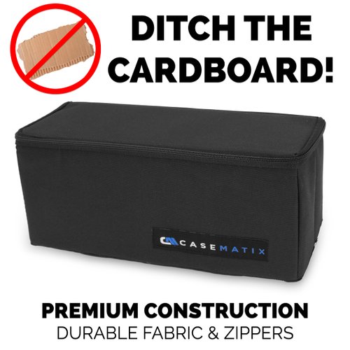 CASEMATIX Graded Card Case Light Duty Compatible with 30 BGS PSA Graded Sports Trading Cards, Collapsible Graded Slab Trading Card Box with Three Graded Card Storage Box Internal Dividers