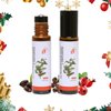 Eye & Face Oil with Massage Roller Ball Coffee Beans oil Frankincense oil for Guasha, Moisturizing, Puffiness, Anti-Wrinkles, Travel Size, Christmas Gifts for Women