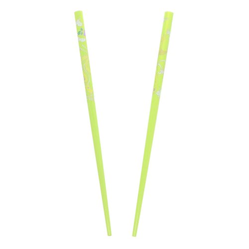 Set of Wooden Hair Sticks With Chinese Dragon Chopsticks - Green