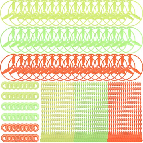 kymqlyw 48 Sets Flying Disc Toys Twist Disc Flyer Saucers with Launchers Pull Helicopter Toy Twist Disc Flyer Saucers with Launcher Rings and Twist Sticks for Party Favors and Prizes Outdoor Toy