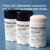 MARLOWE. No. 024 Natural Deodorant for Men 2.5oz | Aluminum Free Stick | Made with Coconut Oil, Shea Butter, Jojoba | Only No-Nonsense Ingredients that Work Best | Fresh & Woodsy Scent