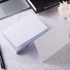 Toperd 50 Pack Shiny Blank Folded Cardstock Shiny Greeting Cards for DIY Cards (Shiny White, 5x7)