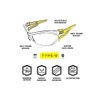 Mechanix Wear: Vision Type-V Safety Glasses with Advanced Anti Fog, Scratch Resistant, Half Framed Protective Eyewear, Lightweight Glasses with Adjustable Arms and Nose (Clear Lens)