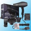 Infrared Hair Dryer, Professional Salon Negative Ionic Blow Dryers for Fast Drying, Pro Ion Quiet Hairdryer with Diffuser & Concentrator & Comb,Black