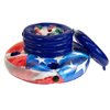 PoolCandy Inflatable Stars & Stripes Floating Drink Cooler for Pools, Indoors or Outdoors. Easy to use, inflates in Minutes Perfect for Any Occasion.
