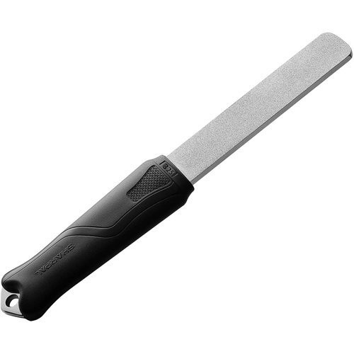 SHARPAL 121N Dual-Grit Diamond Sharpening Stone File Garden Tool Sharpener Coarse 325 / Extra Fine 1200 Grit for Sharpening Knife, Axe, Hatchet, Lawn Mower Blade, Loppers, Chisels, Spade, Drills