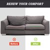 HAVARGO Couch Cushion Support for Sagging Seat, High Density Foam Under Couch Cushion Support Anti Slip, Dark Grey 1Pc