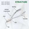 NGHIA Cuticle Nipper - D-07 JAW 14 | Stainless Steel | Durable and Sharp | Ergonomic Design | Grey Plated | Ideal for Salons and Home Use