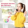 LENRUE Karaoke Machine for Kids with 2 Wireless Microphone, 4 Magic Voices, Karaoke for Girls Boys, Best Birthday Gifts for Kids 4, 5, 6, 7, 8, 9, 10, 11, 12+ (Beige 2 Mic)