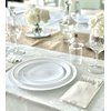 " OCCASIONS " Wedding Party Linen Feel White Dinner Paper Napkins (120, Prefolded for Silverware)