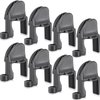 8 Pcs Boat Fender Clips Adjustable Pontoon Boat Square Rail Fender Cleats Rail Fender Cleats Quick Adjust Boat Fender Clips Hanger Holders for Pontoon Bumpers Boat Accessories for Bumpers, Grey