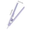 WenTigDY Hair Straightener, 2 in 1 Hair Curler, Mini Hair Straightener, Hairstyling Iron Heating Curler, Tourmaline Ceramic + Plastic, 190C, for Travel, Dormitory or Home (Purple)